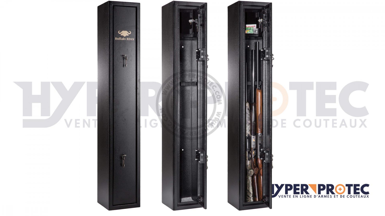 Seif interior Infac Classic pentru 11 arme cu lunetă + 3 în ușă - rafturi detașabile