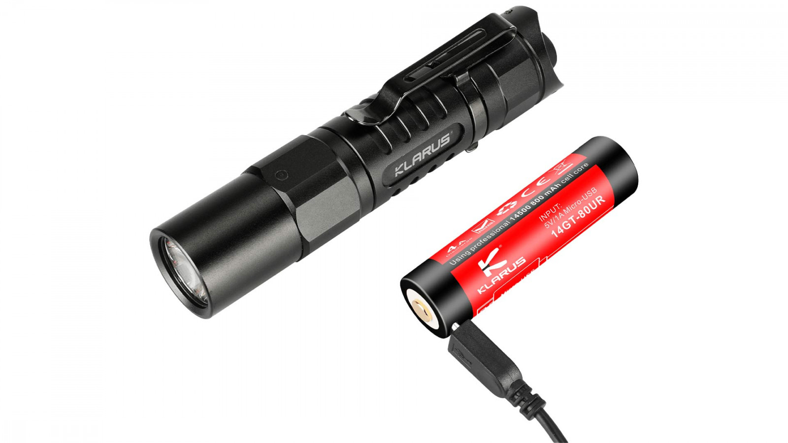 Малка тактическа LED лампа Klarus XT1A - 1000 лумена