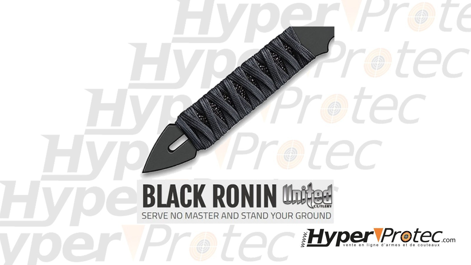 Броня за хвърляне Black Ronin с дръжка и калъф от найлон