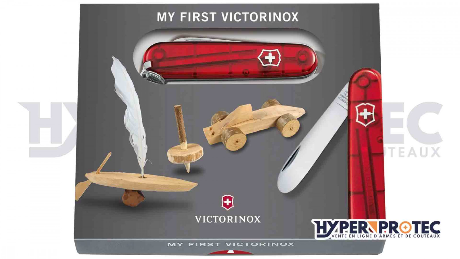 Cuțit elvețian - My First Victorinox roșu - 10 instrumente
