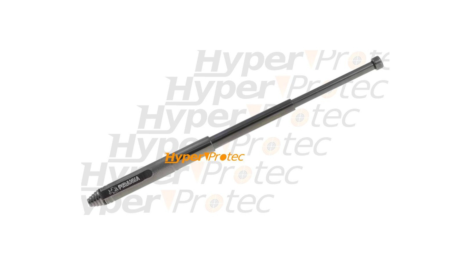Baston discret de 32 cm, integral din metal, model Piranha, cu toc