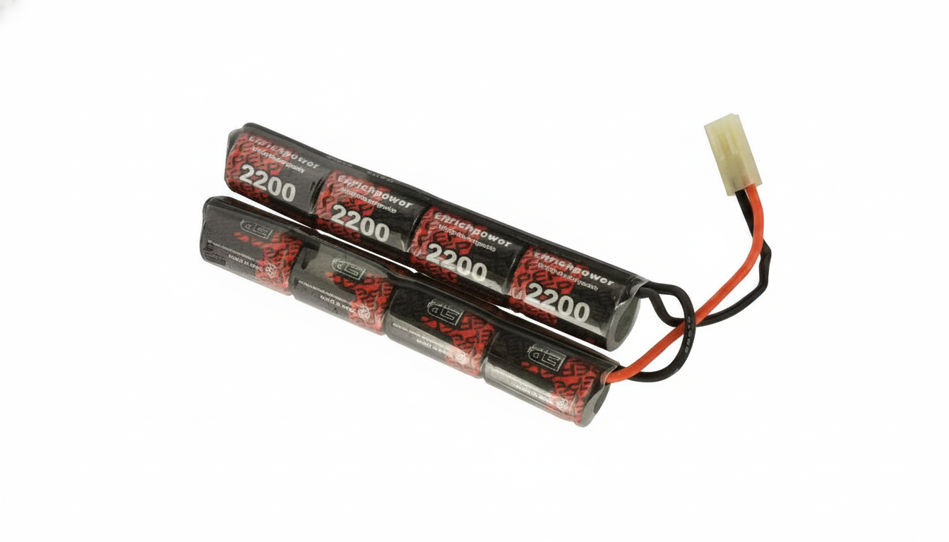 Батерия 2200 mAh 9,6 V за електрически еърсофт – тип mini Батерия 2200 mAh 9,6 V за електрически еърсофт – тип mini