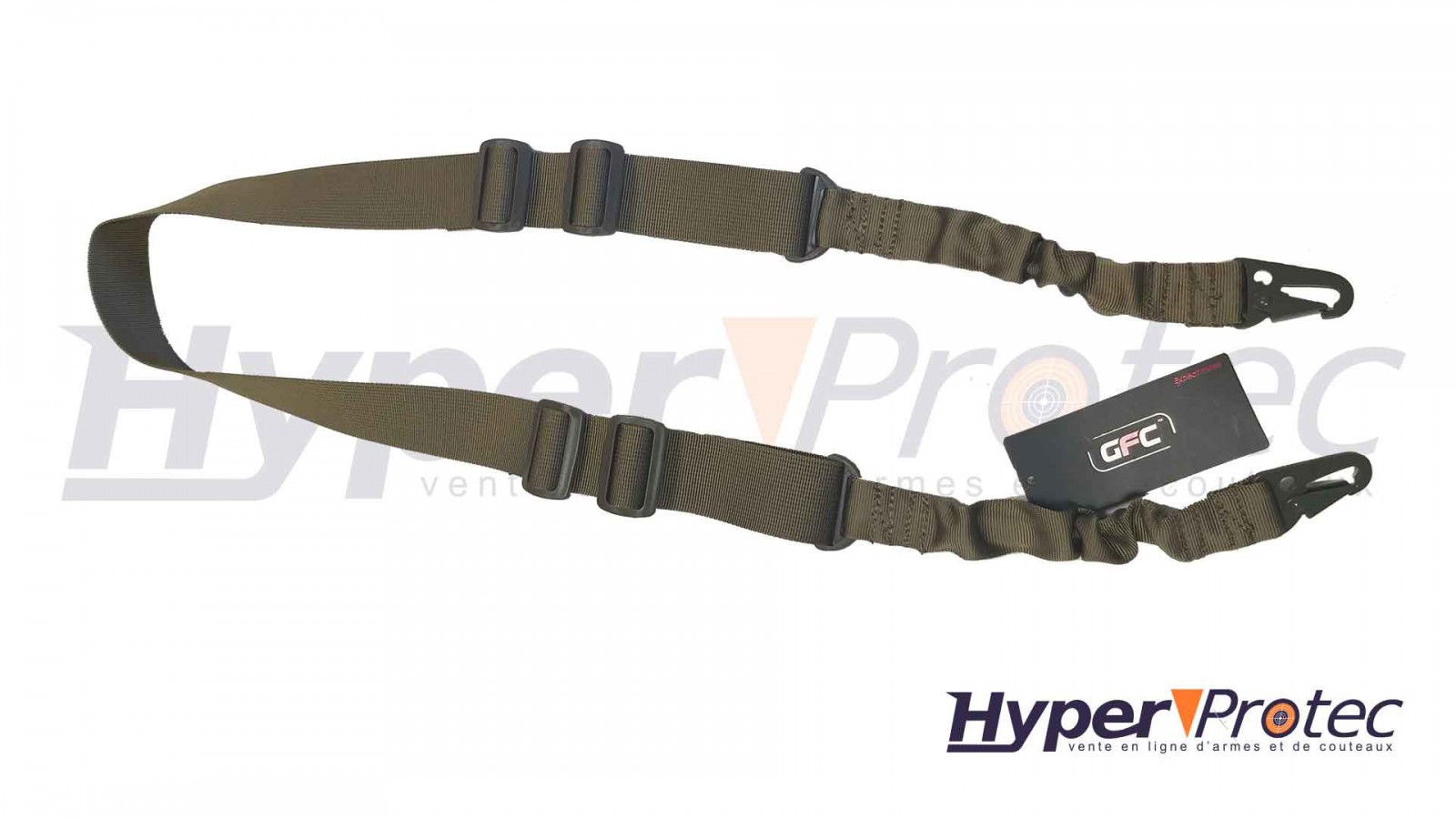 2-точкова лента за еърсофт GFC Tactical, цвят зелен