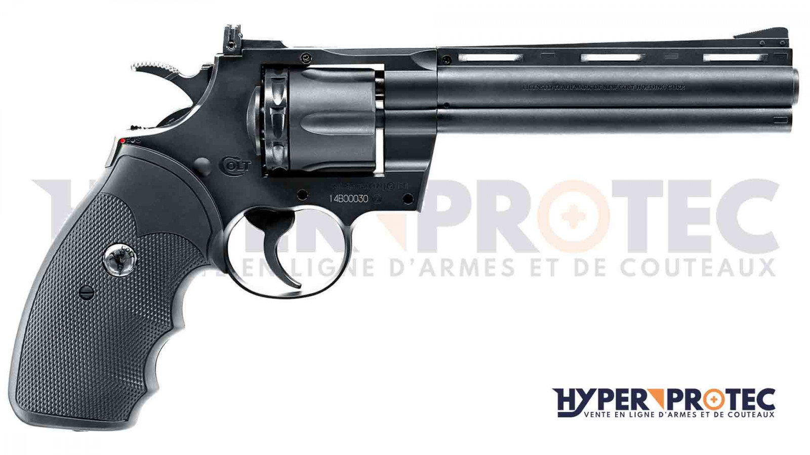 Colt Python 357 Magnum черен 6 инча със стоманени сачми 4,5 мм