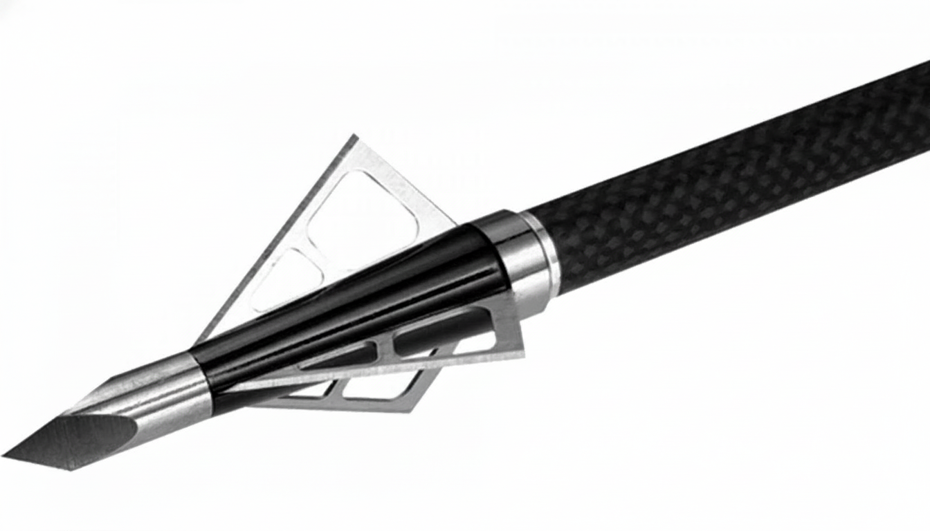 3 vârfuri de vânătoare cu trei lame Troika Carbon Express 125 gr Carnage