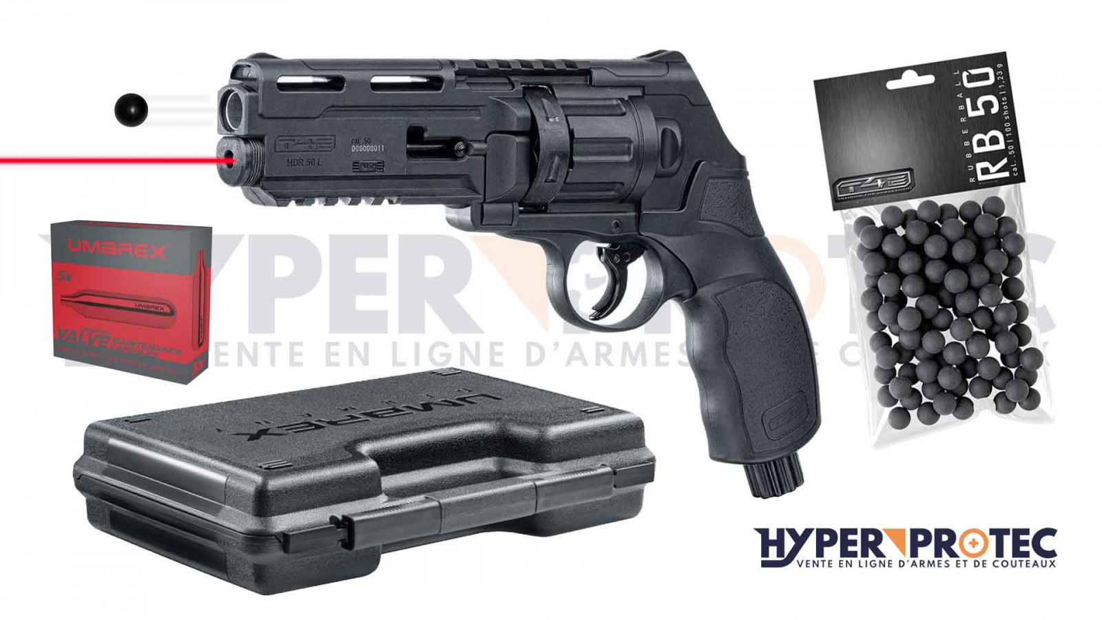 6-заряден барабан за Walther T4E HDR калибър 50