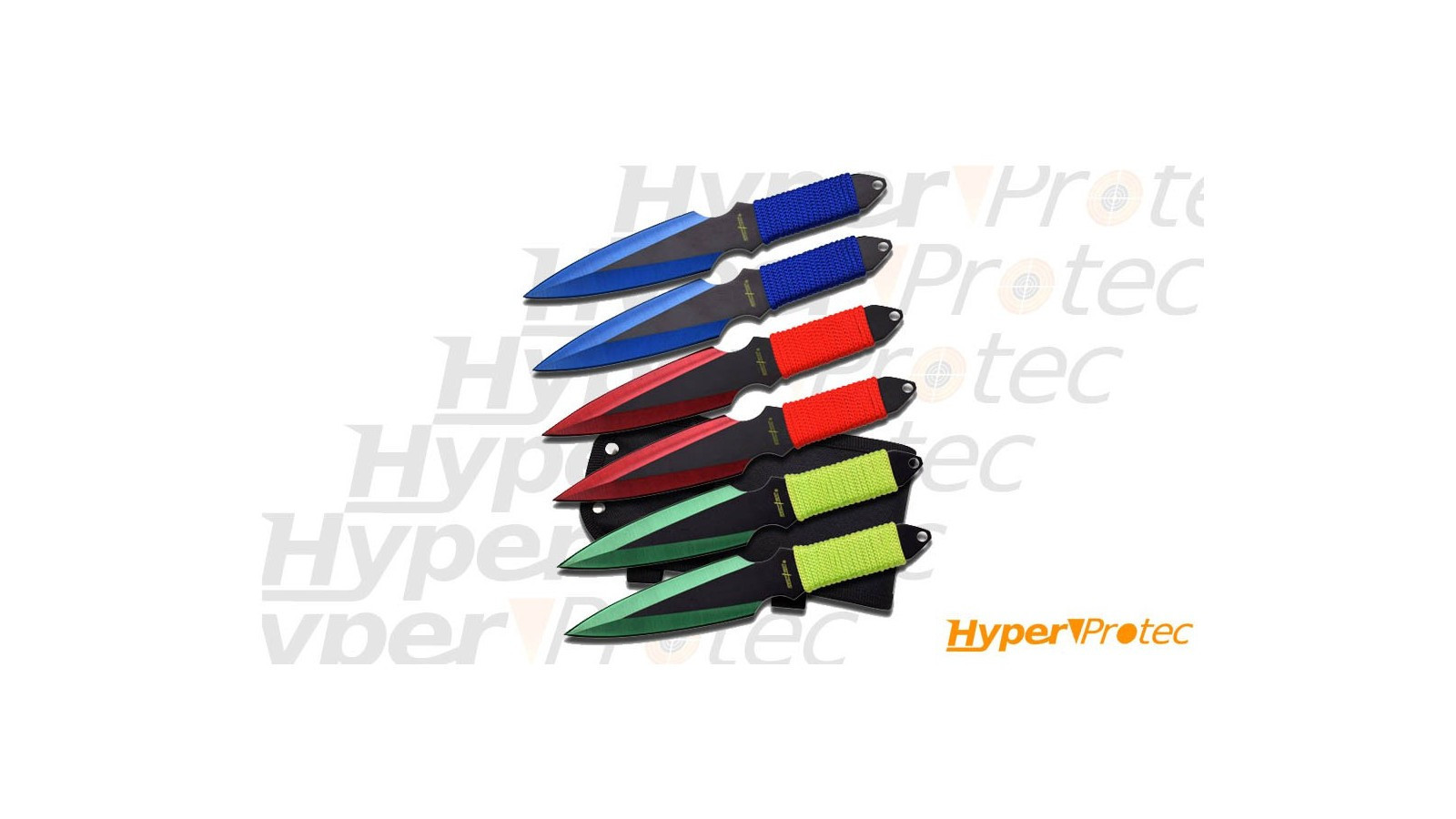 Комплект от 6 ножа за хвърляне Perfect Point Triocolors Комплект от 6 ножа за хвърляне Perfect Point Triocolors