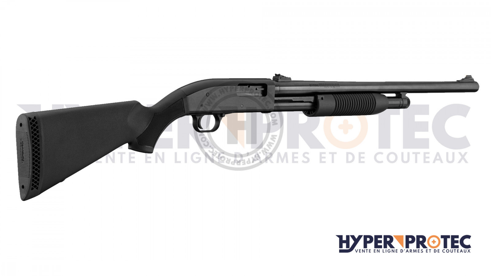 Șină Picatinny UTG + suport pentru cartușe Maverick 88 și Mossberg 500-590