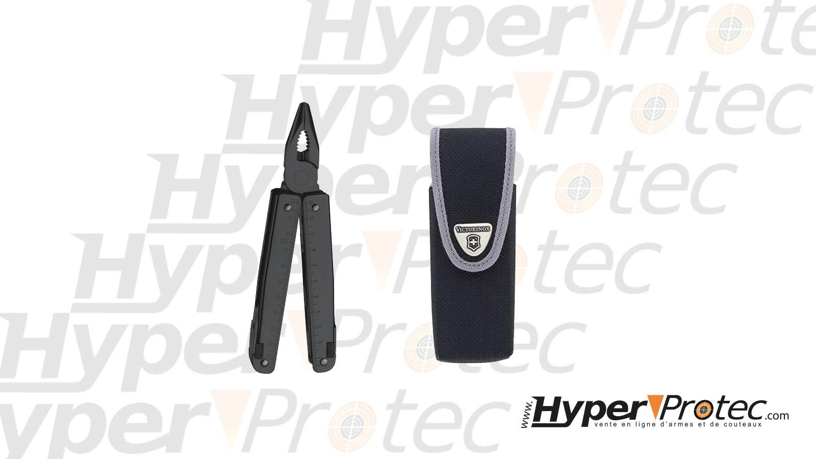 Клещи Victorinox Swiss Tool със зъбчато острие, черна версия