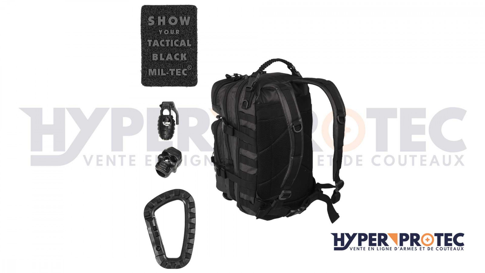 Miltec us assault tactical black - rucsac tactic