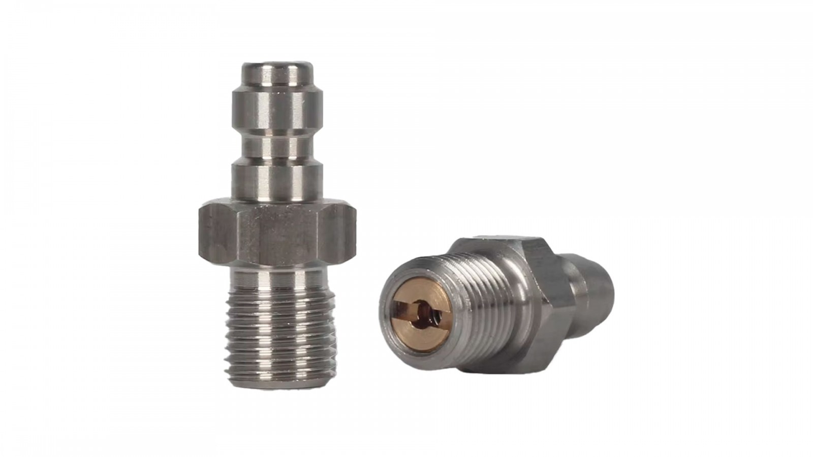 Adaptor QR tată cu clapetă anti-retur – filet M10
