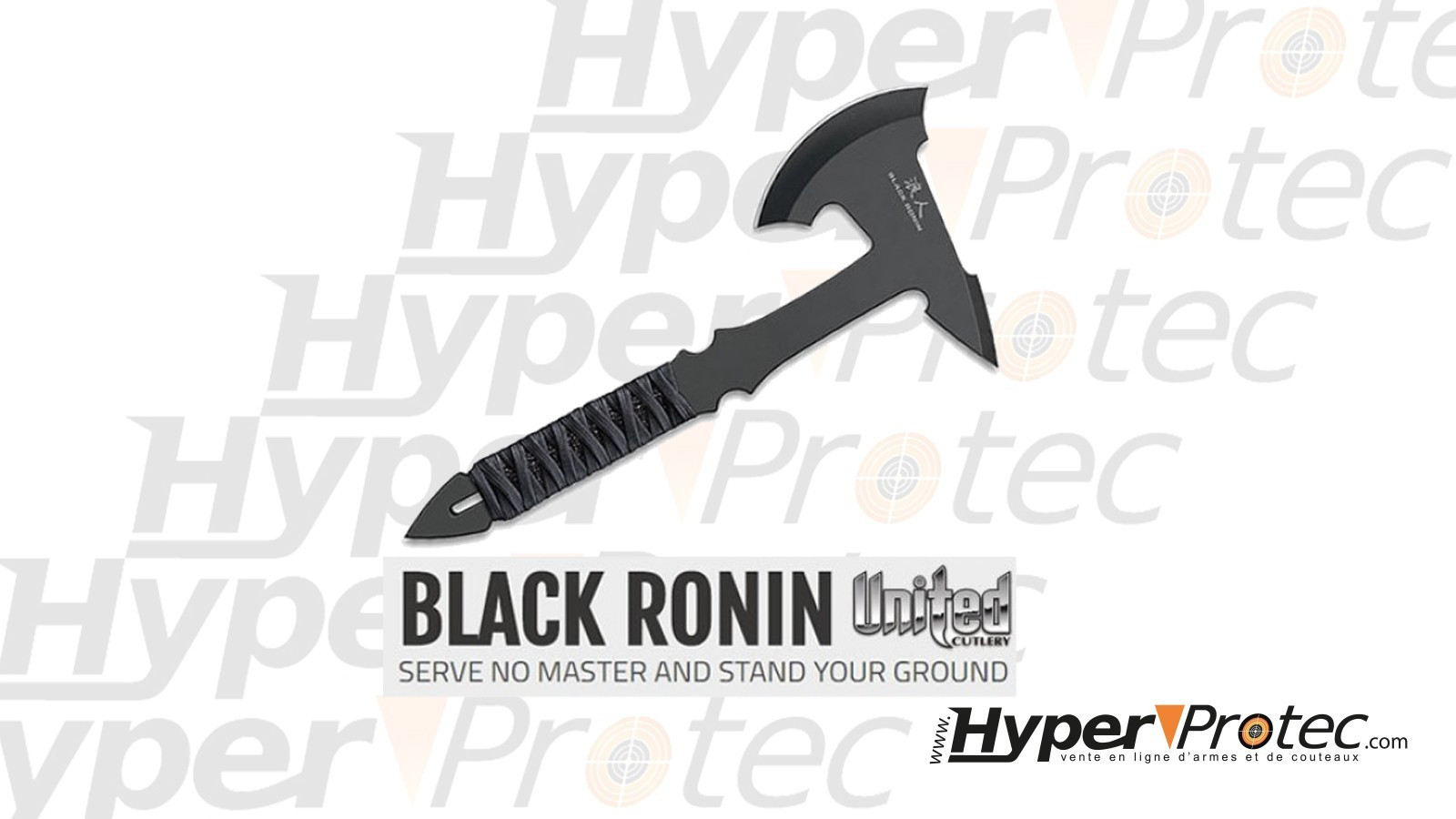 Броня за хвърляне Black Ronin с дръжка и калъф от найлон Броня за хвърляне Black Ronin с дръжка и калъф от найлон