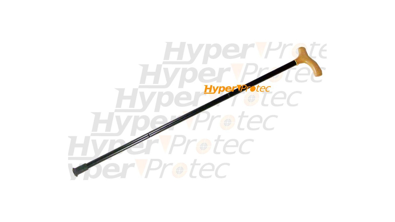 Baston metalic cu mâner din lemn – 94 cm