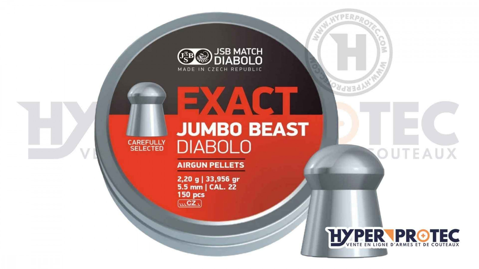 Олово 5,5 мм JSB Exact Jumbo Beast Diabolo Олово 5,5 мм JSB Exact Jumbo Beast Diabolo