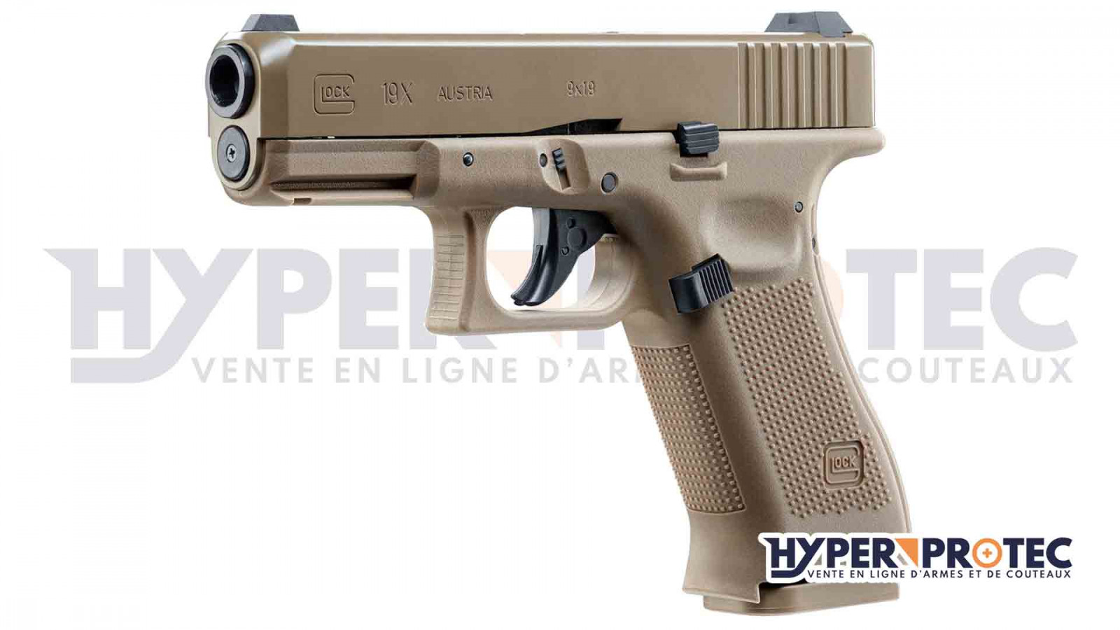 Пистолет с стоманени сачми Glock 19X Blowback