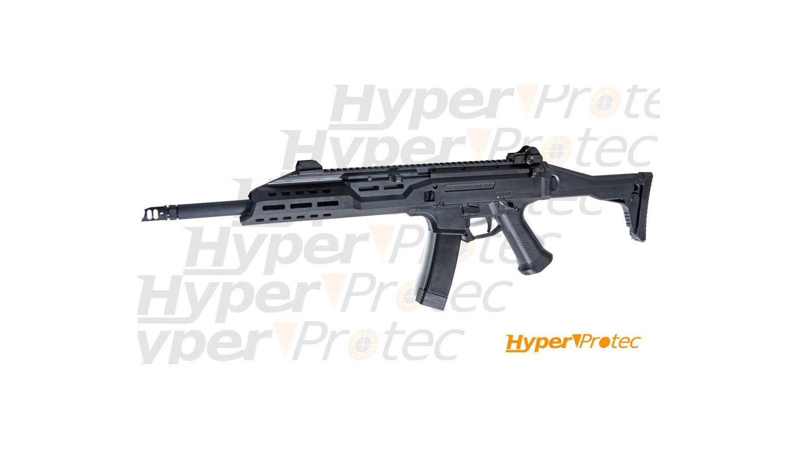 Реплика на въздушна пушка AEG CZ Scorpion Evo3 A1 с капак на пламъка Реплика на въздушна пушка AEG CZ Scorpion Evo3 A1 с капак на пламъка