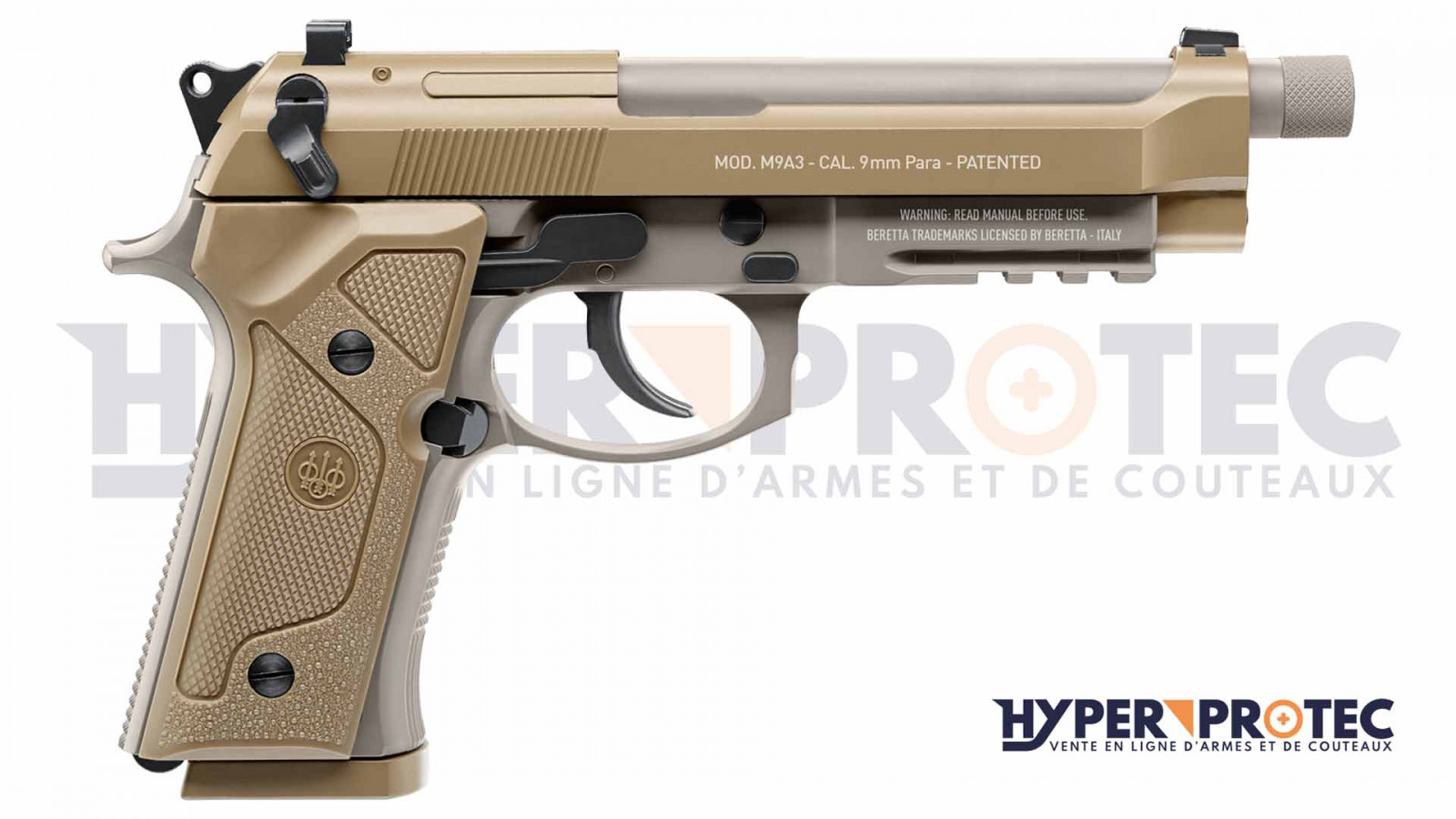 Пистолет с стоманени сачми Beretta M9A3 FM