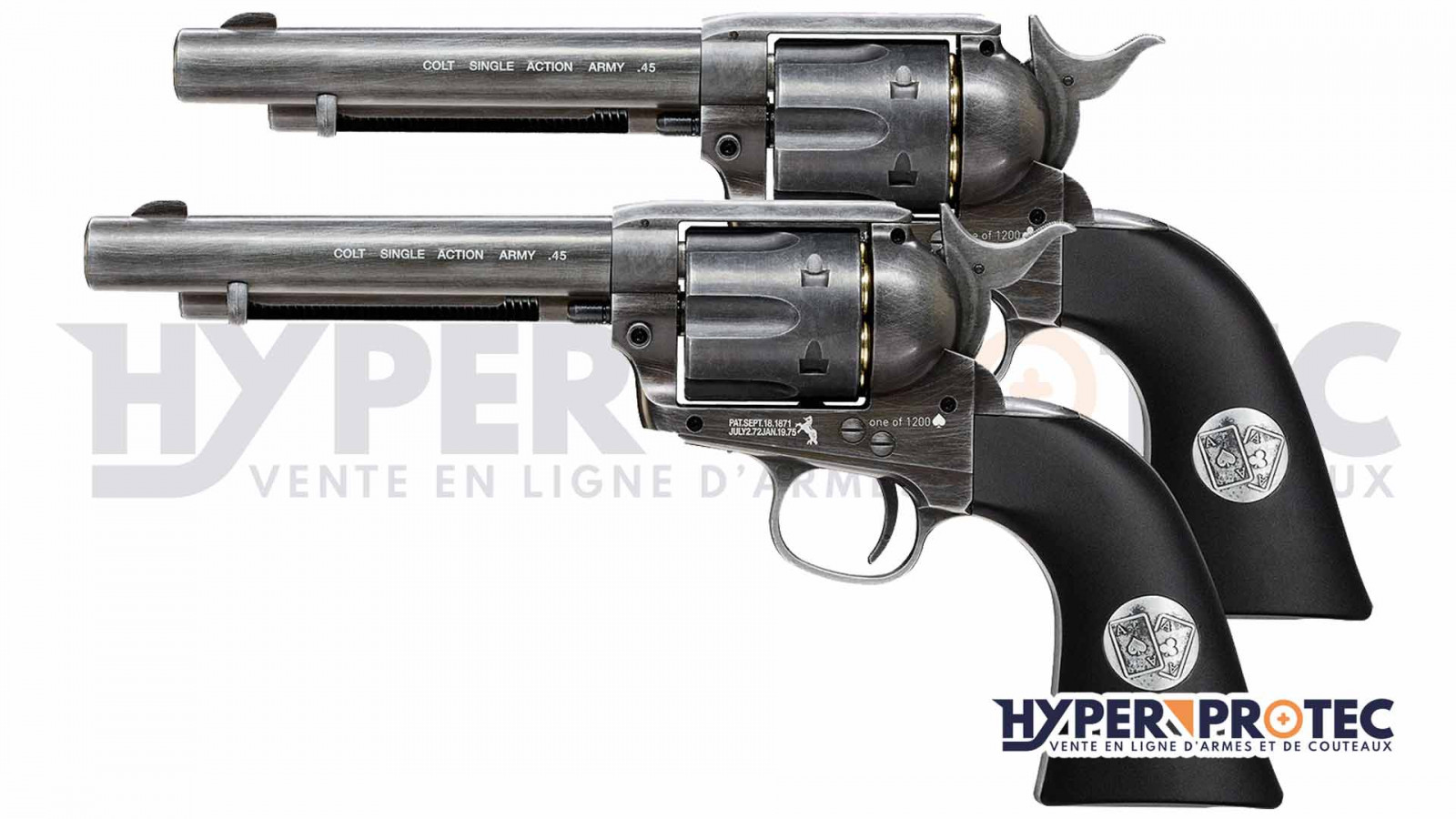[ediție limitată] colt saa double aces duel set – revolver cu alice