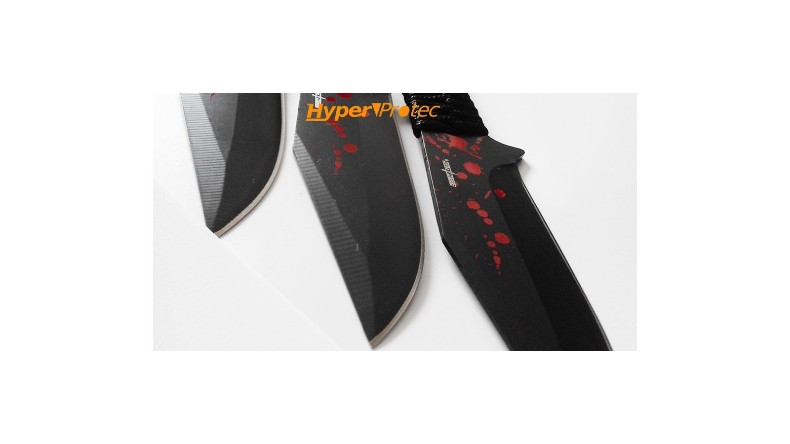 3 cuțite de aruncat Perfect Point Zombie Blood