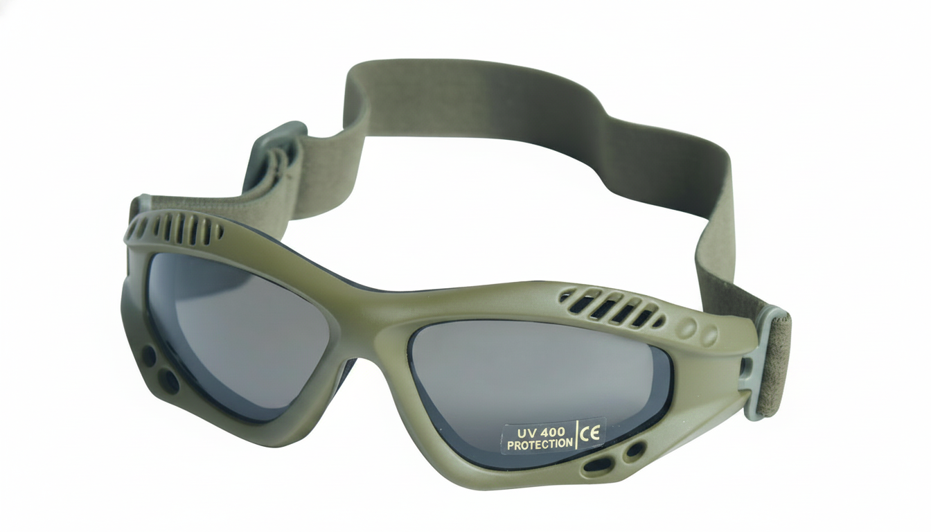 Ochelari de protecție de tip commando – verde deschis
