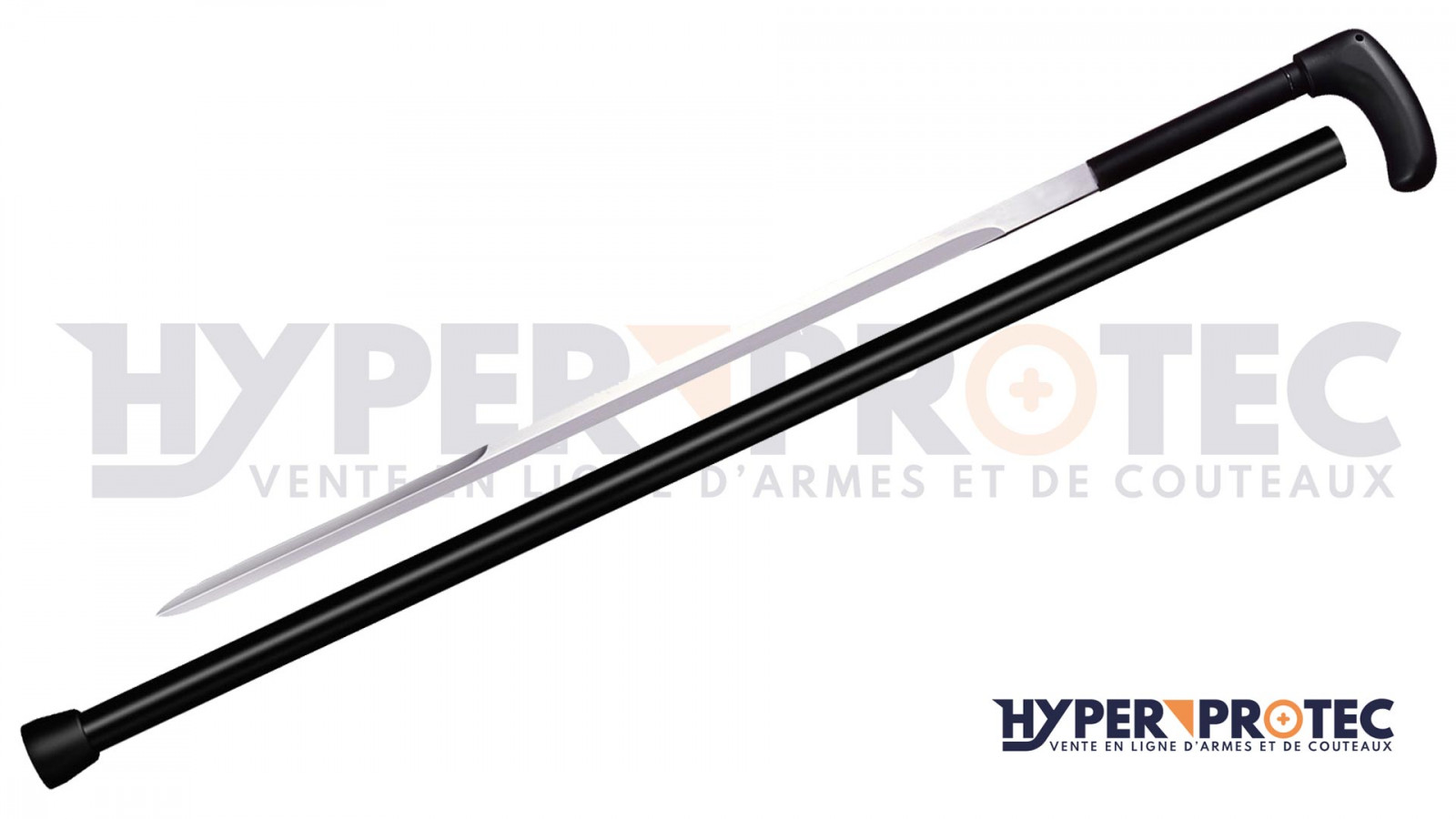 Baston-sabie cu cap de mort - 85 cm