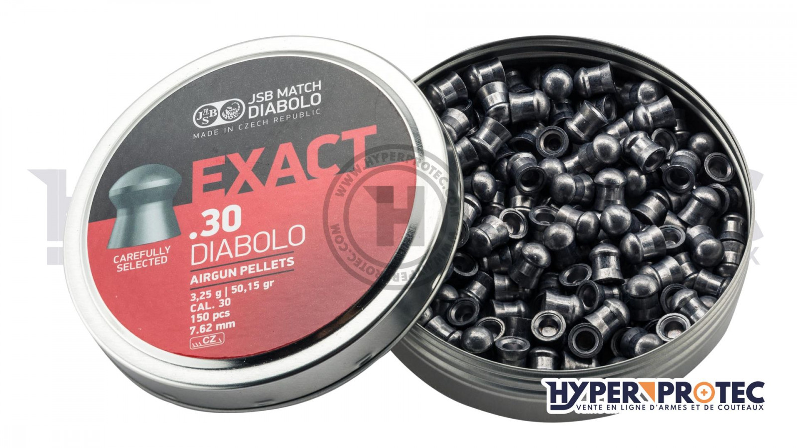 Gloanțe JSB Exact cu cap rotund de 7,62 mm (cal. 30) – 3,25 g Gloanțe JSB Exact cu cap rotund de 7,62 mm (cal. 30) – 3,25 g