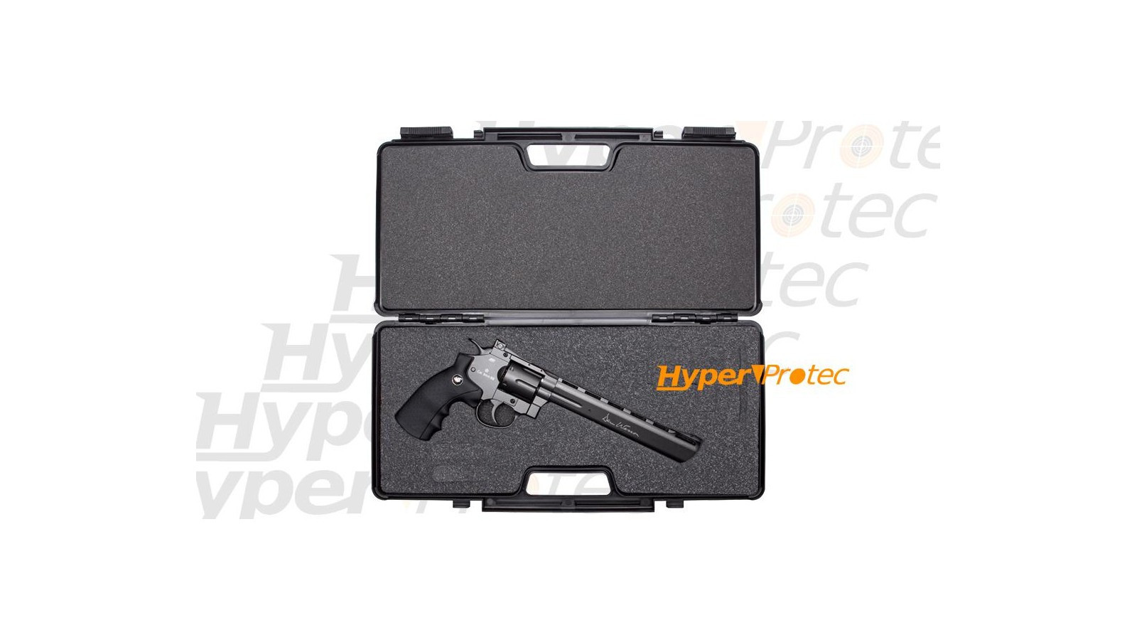 Revolver Dan Wesson negru 8 inci - airsoft CO2 6 mm