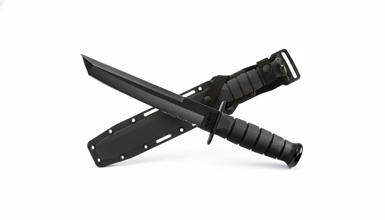 Нож Ka-Bar 1213 със синтетична черна дръжка и гладко острие Нож Ka-Bar 1213 със синтетична черна дръжка и гладко острие