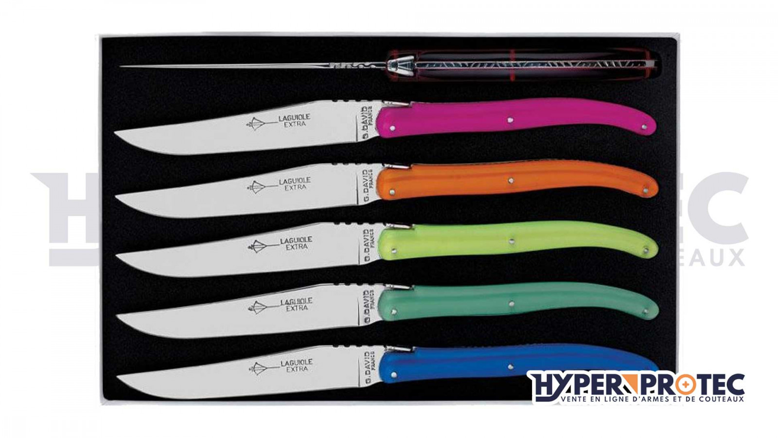 G david laguiole de table plexi fluo -трапезен нож G david laguiole de table plexi fluo -трапезен нож