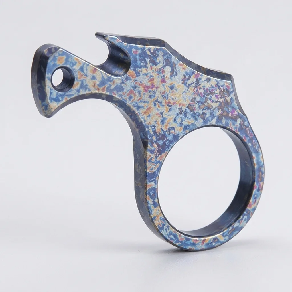 Kompaktiškas titaninis smūginis EDC įrankis, 7×3,8 cm