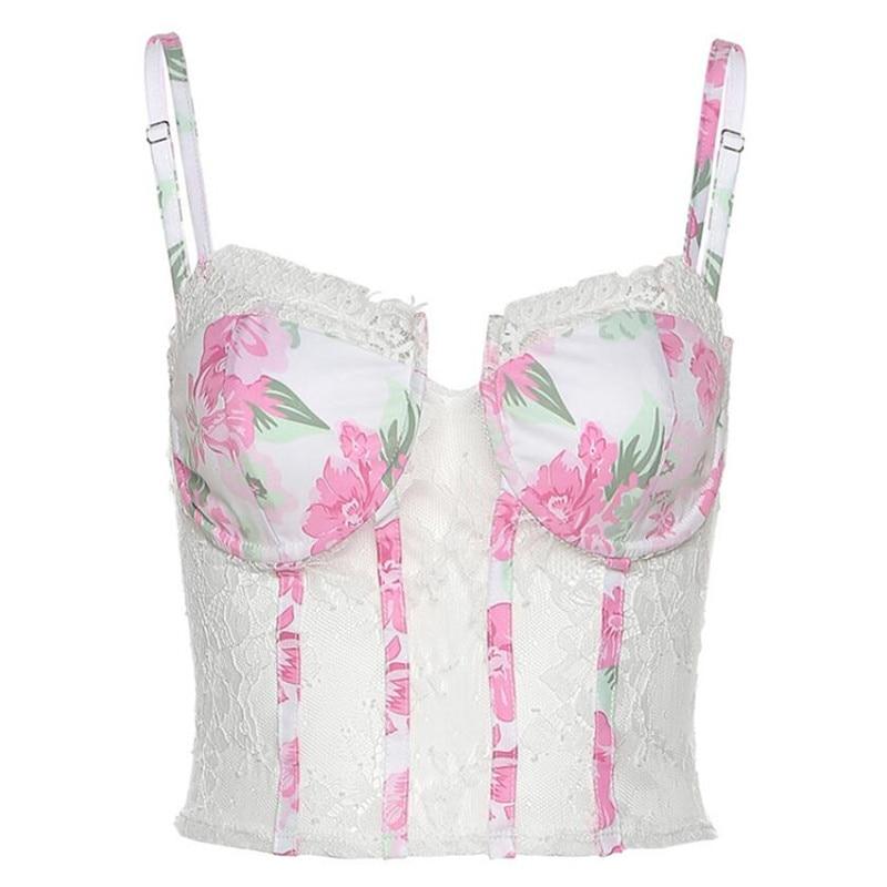 Korsett med broderte bustier