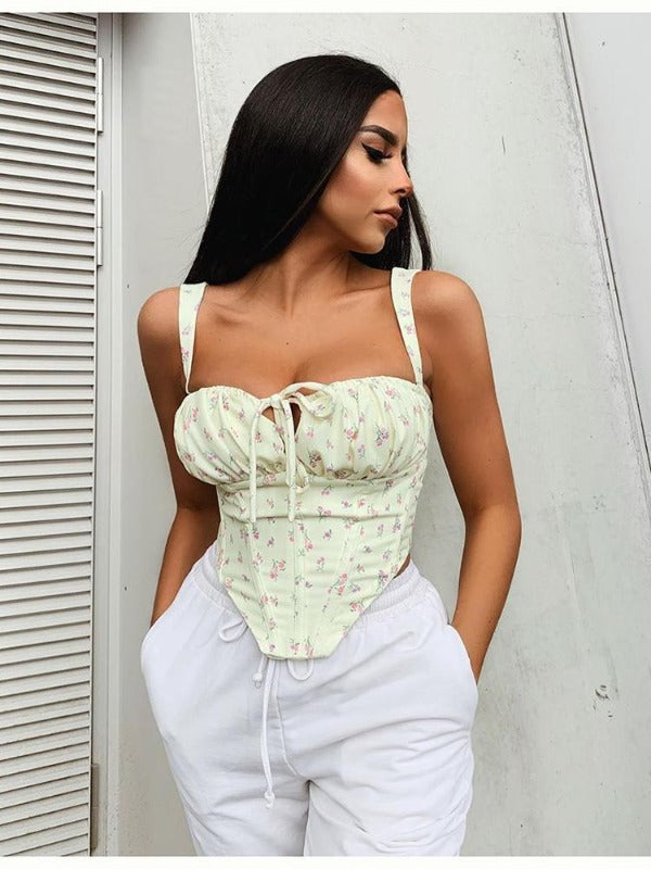 Korsett Bustier Fleuri