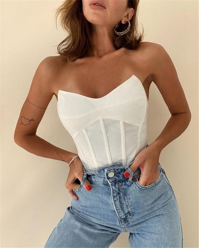 Korsett Crop Top Bustier