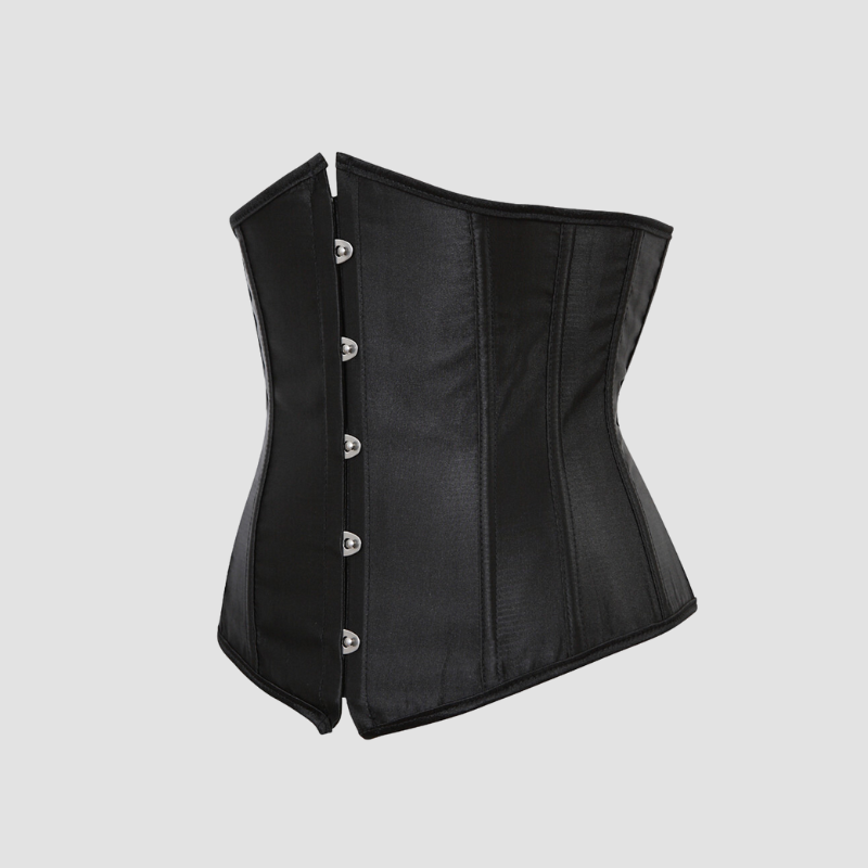 Svart underbust-korsett