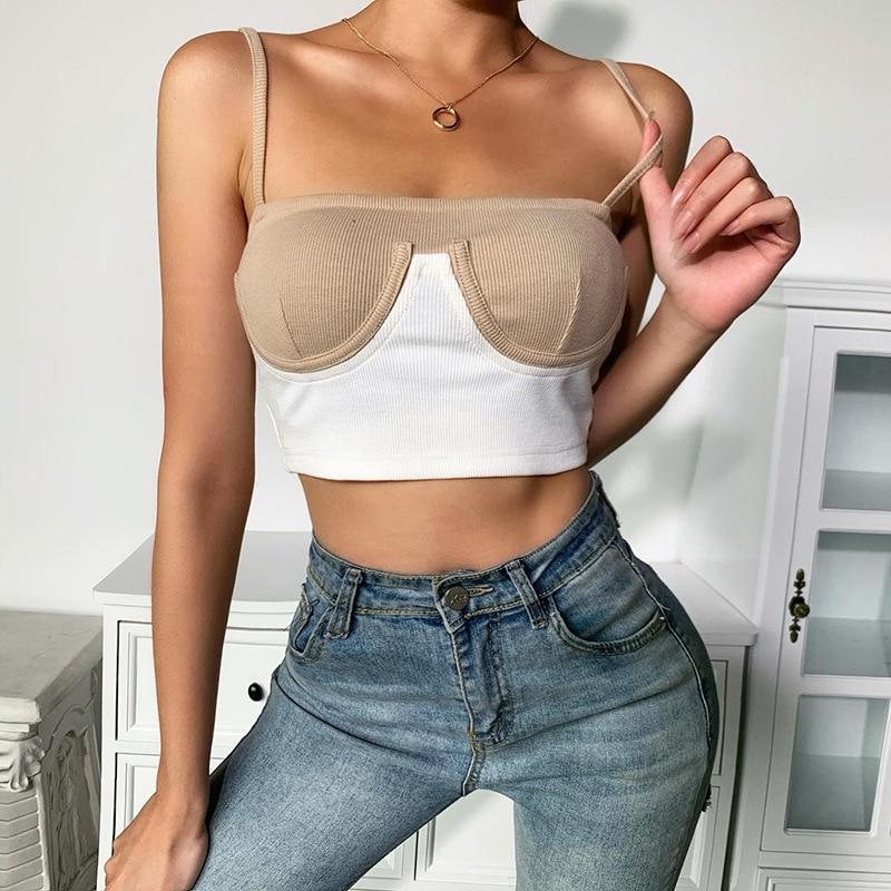 Beige bustier