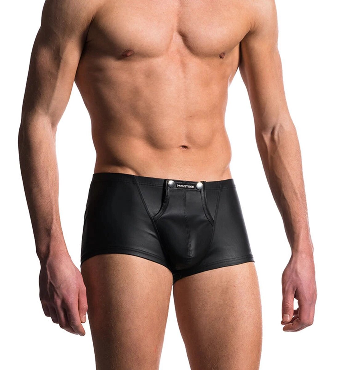 Sexy kunstlederen boxershorts voor mannen