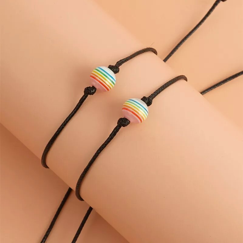 LGBT Duo Monoperle armband