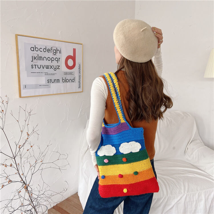 Draagtas LGBT Regenboog Tricot