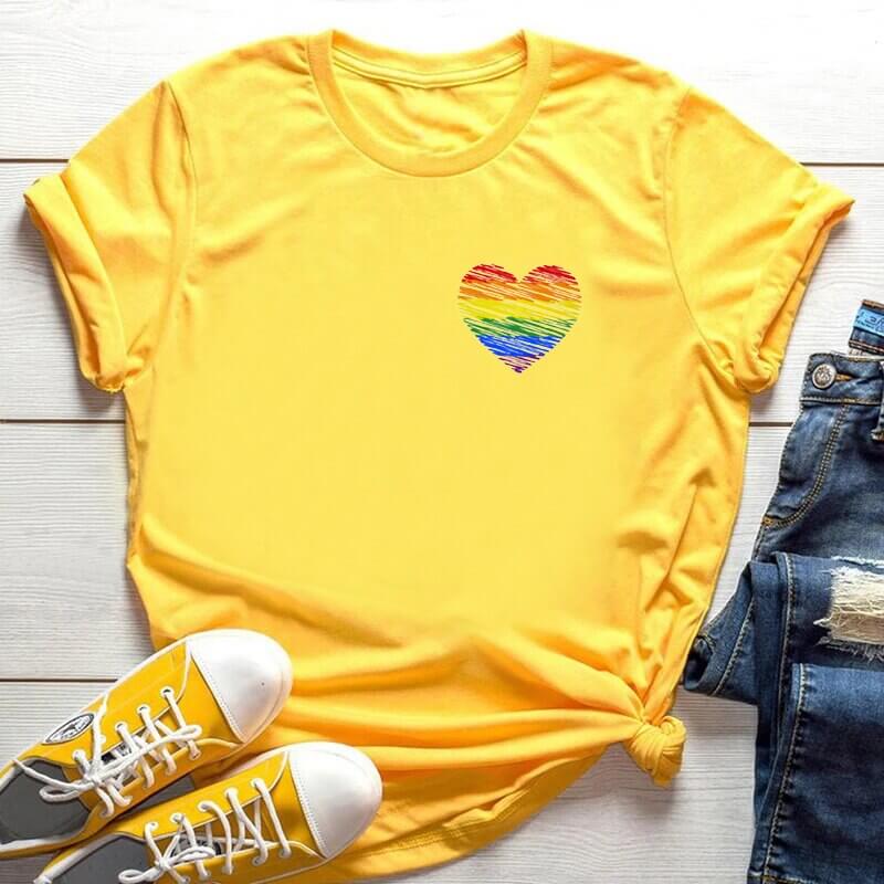 Modern hart LGBT T-shirt