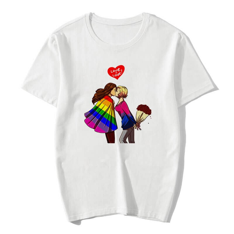 LGBT Love Girl T shirt