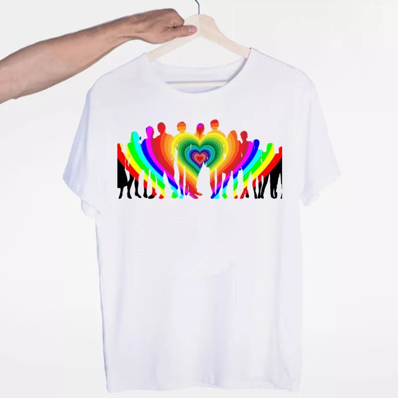 LGBT regenboog hart t-shirt