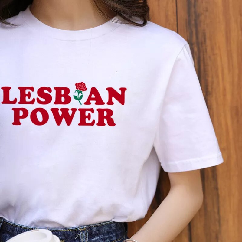 LGBT T shirt Lesbische kracht