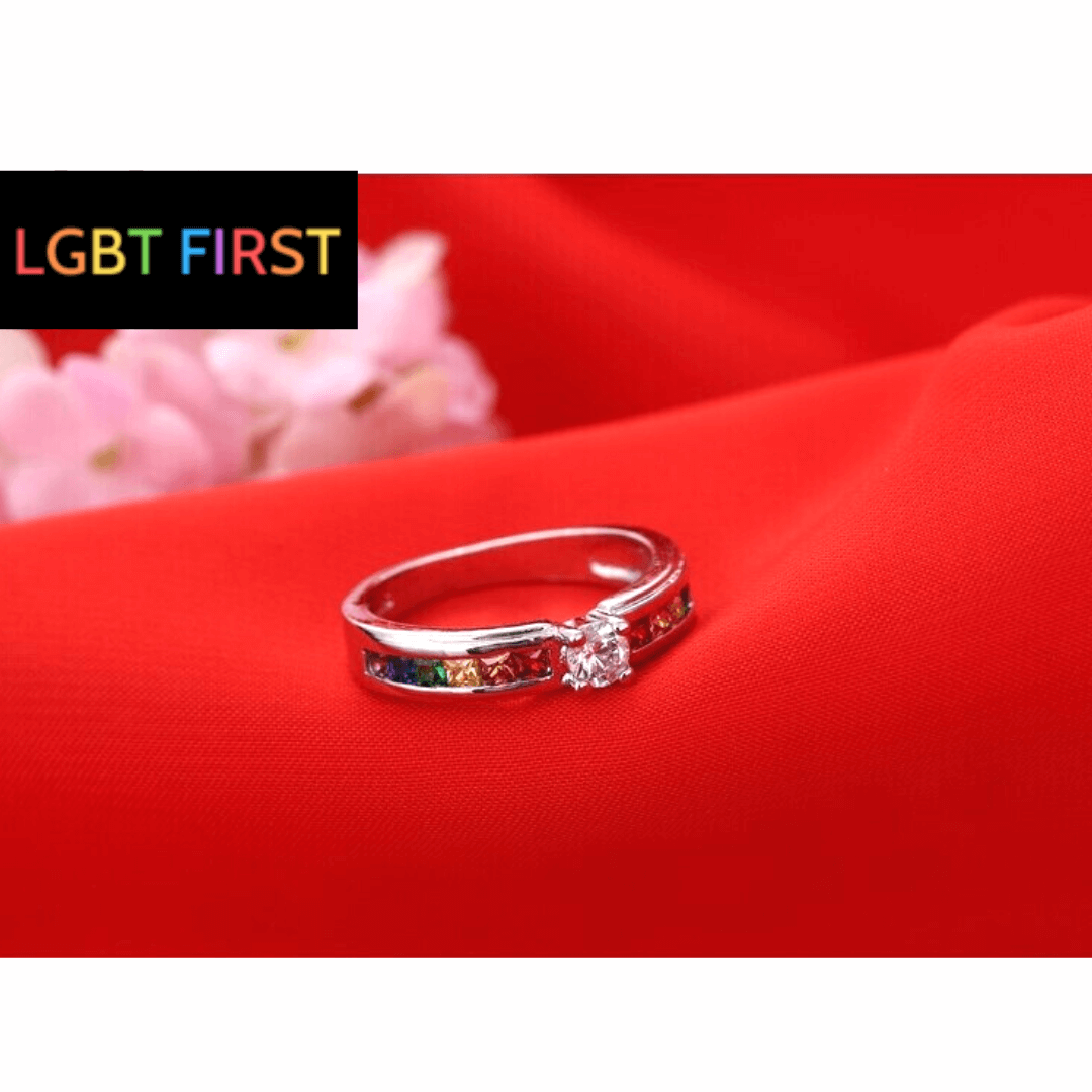 LGBT Ring Arc en Ciel (ocel)