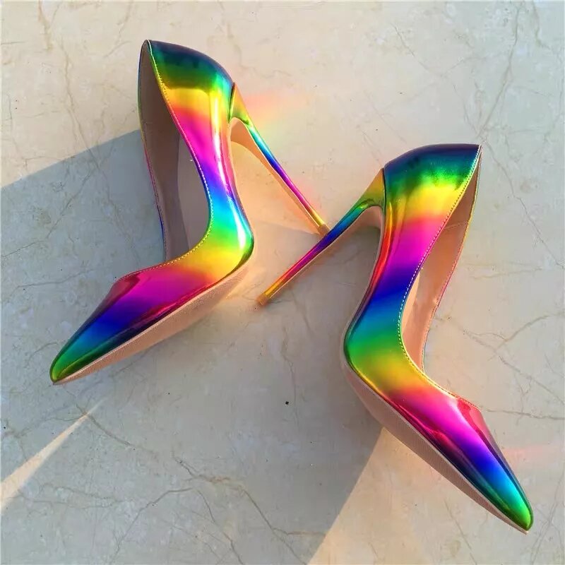 Klassieke regenboog LGBT pumps