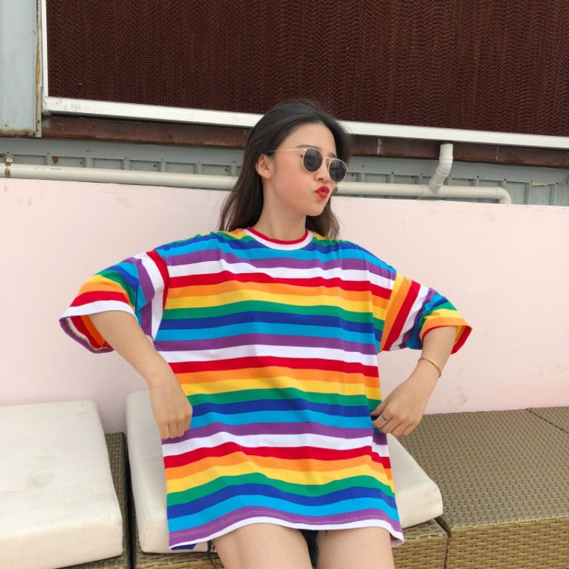 LGBT regenboog capsule T-shirt