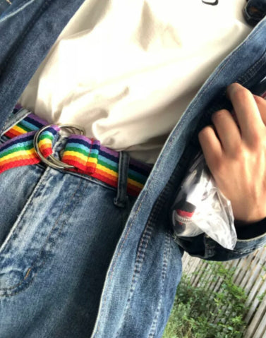 LGBT regenboog ring riem