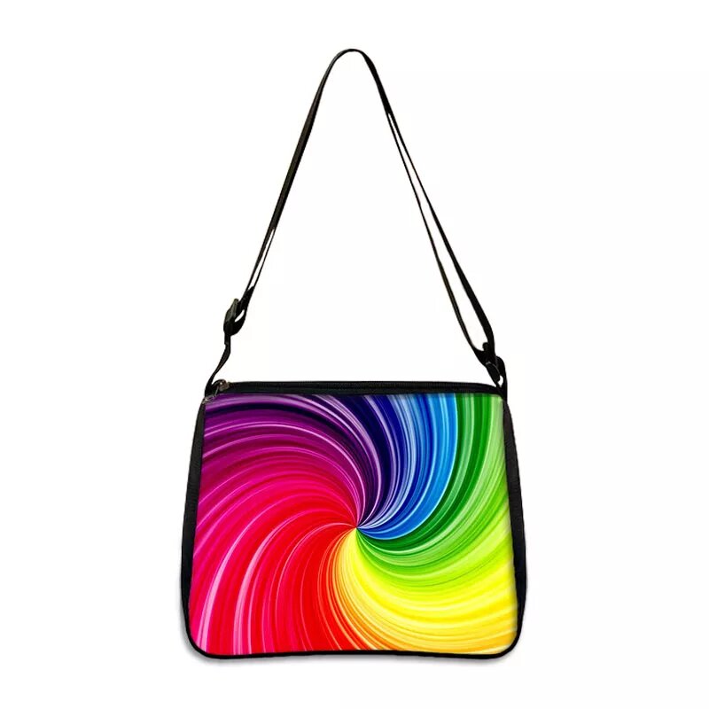 LGBT regenboog swirl tas