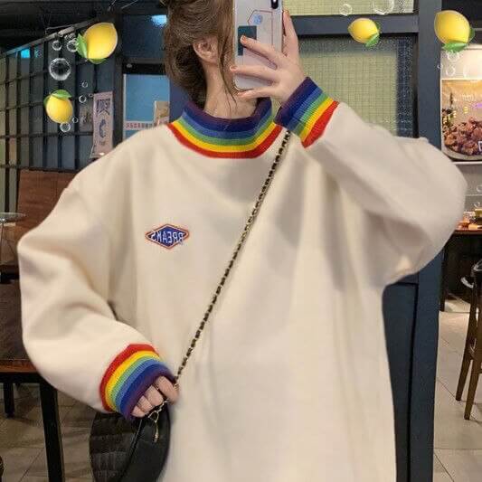 LGBT Harten Fluwelen Sweatshirt