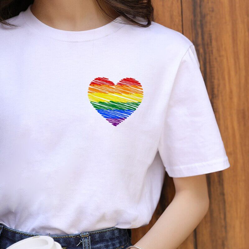 Modern hart LGBT T-shirt