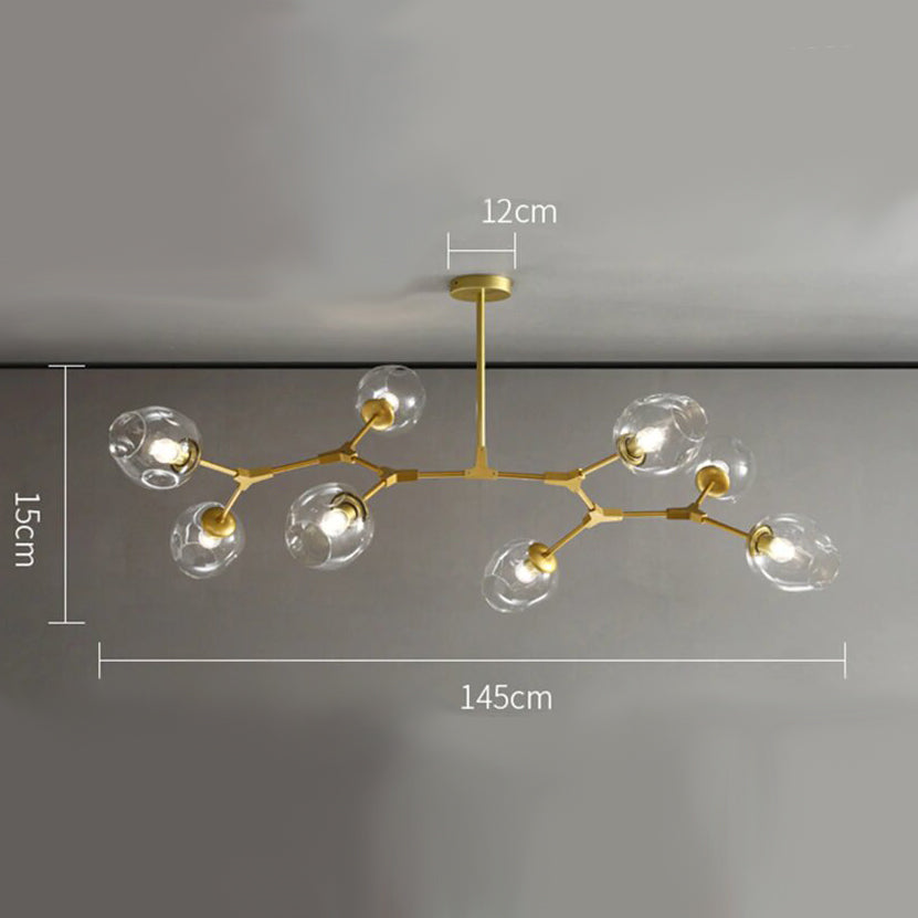 Candelabru din sticlă transparentă - trasparente